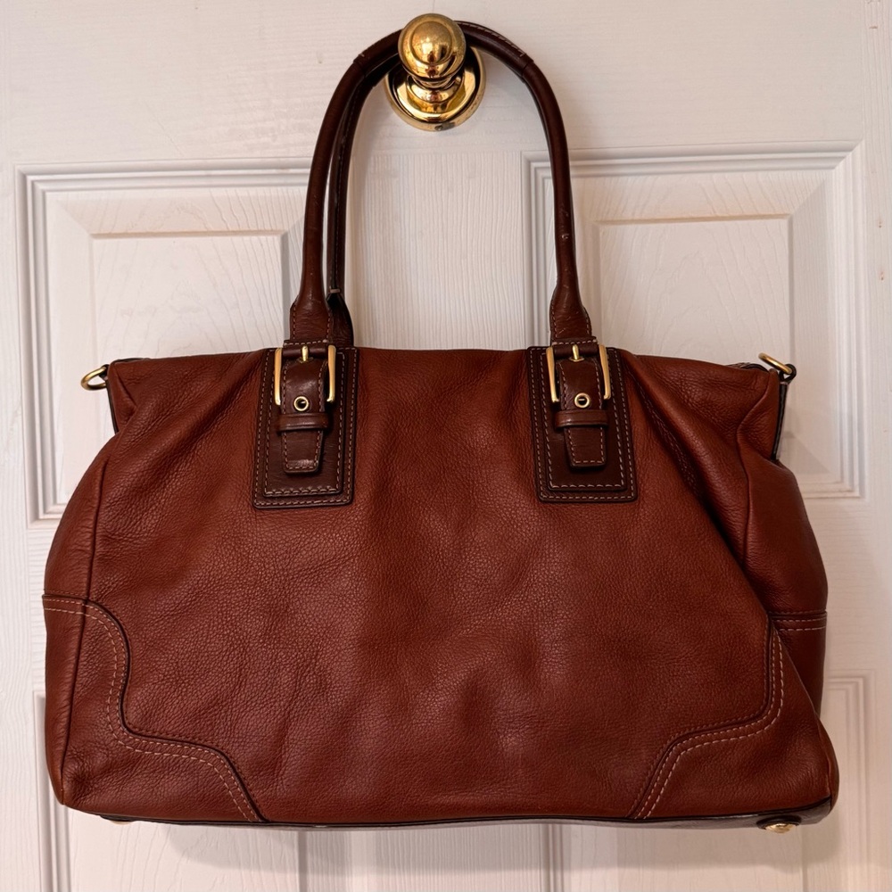 Coach Hamilton Satchel in Brown Leather - Picture 2 of 8